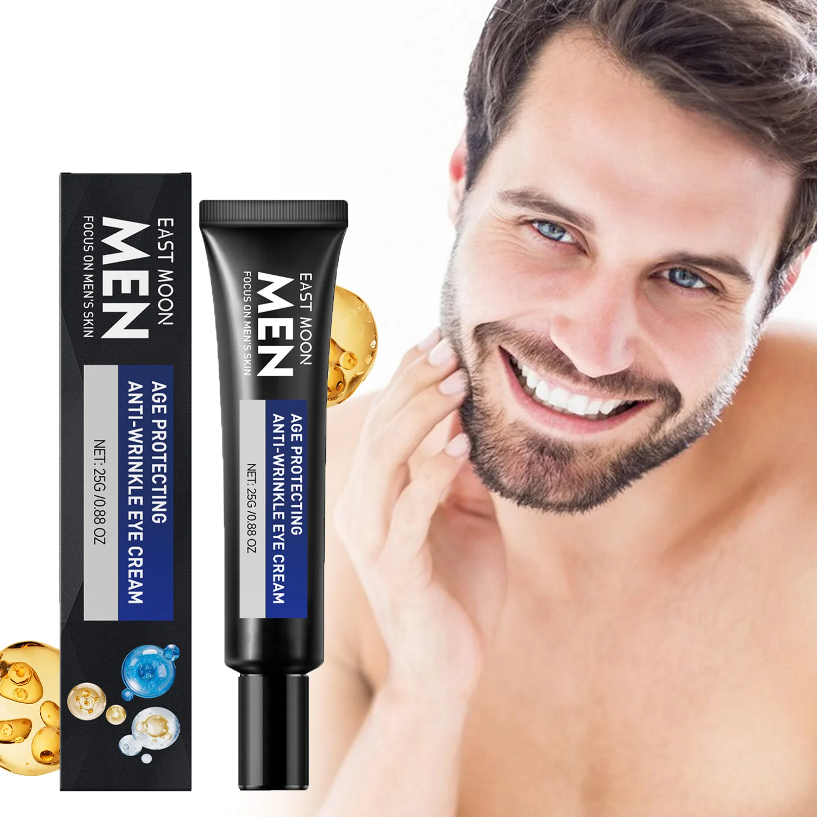 

Retinol Men's Anti-Wrinkle Eye Cream Light Eye Line Reduce Puffiness & Dark Circles Firming Eye Bags Brightening Eye Cream
