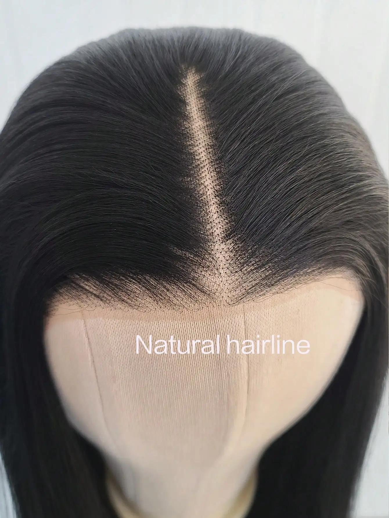 24 Inch Black Straight Lace Front Wig, Suitable For Women - Heat Resistant Synthetic Hair, Pre-Plucked Natural Hairline