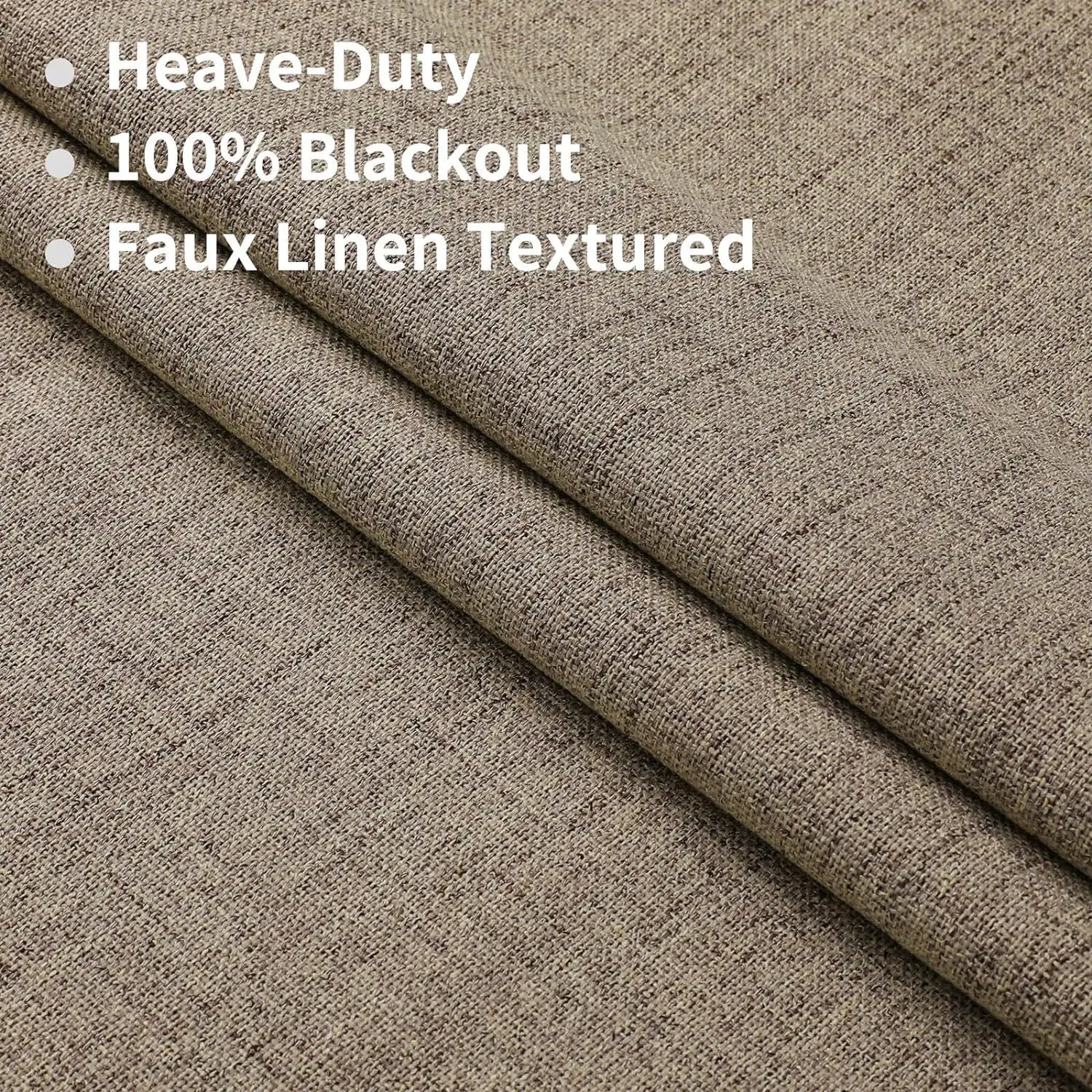 100% full blackout coating customized linen curtains color linen cotton linen curtains finished products