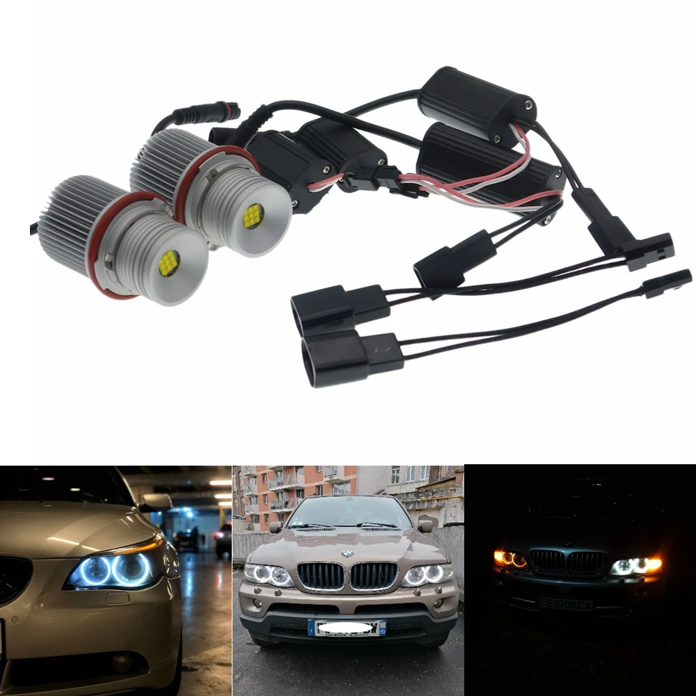 Eonstime Error Free 2X27W XBD 9LED Angel Eyes LED Marker Light Bulbs For BMW E39 E60 E61 E63 E83 X3 X5 E87 525i M5 525i E53 E66