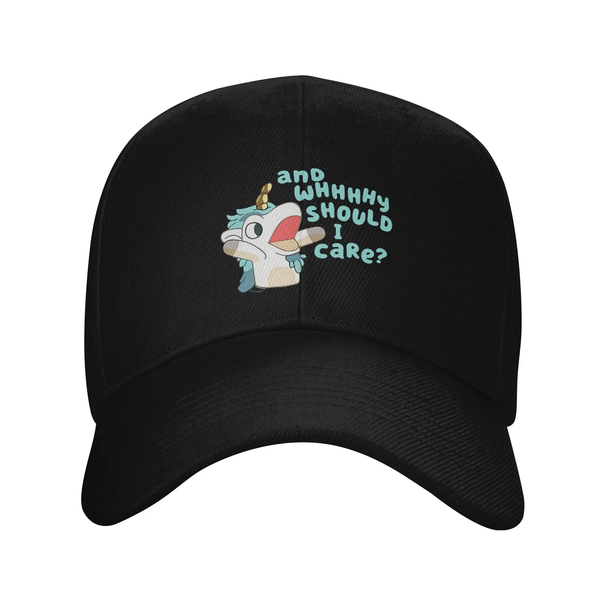 Annnd Why Should I Care Unicorn Casual Baseball Cap  Outdoor Gym Trucker Hat Summer Dropshipping Snapback Cap