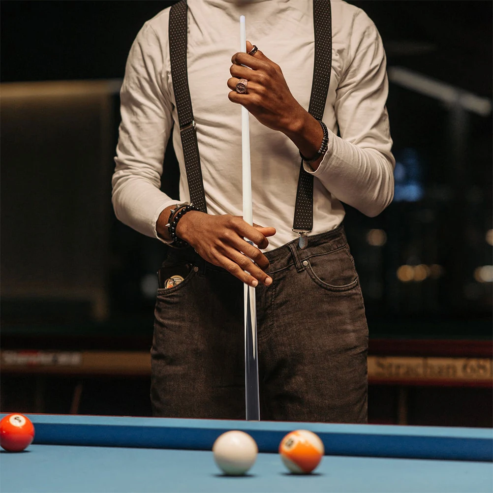 

2 Pcs Wooden Pool Cues 48 Inch Black Design Durable Versatile Modern Firm Wood Material Pool Table Sticks Billiard Rods Gaming