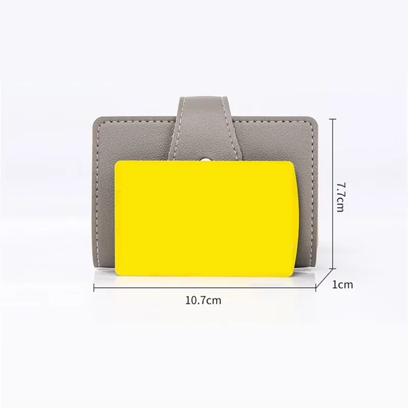 1 Stück Leder-Kartenetui mit 26 Fächern für Damen und Herren, RFID-Blockierung, Geldbörse, Tasche – Detail 2