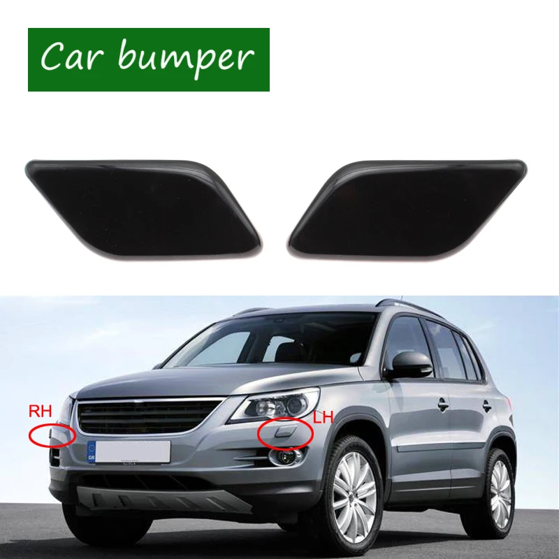 

New Front Bumper Headlamp Headlight Washer Spray Cleaning Actuator Cover Cap Lid For VW Volkswagen Tiguan 2008-2011 LEFT/RIGHT