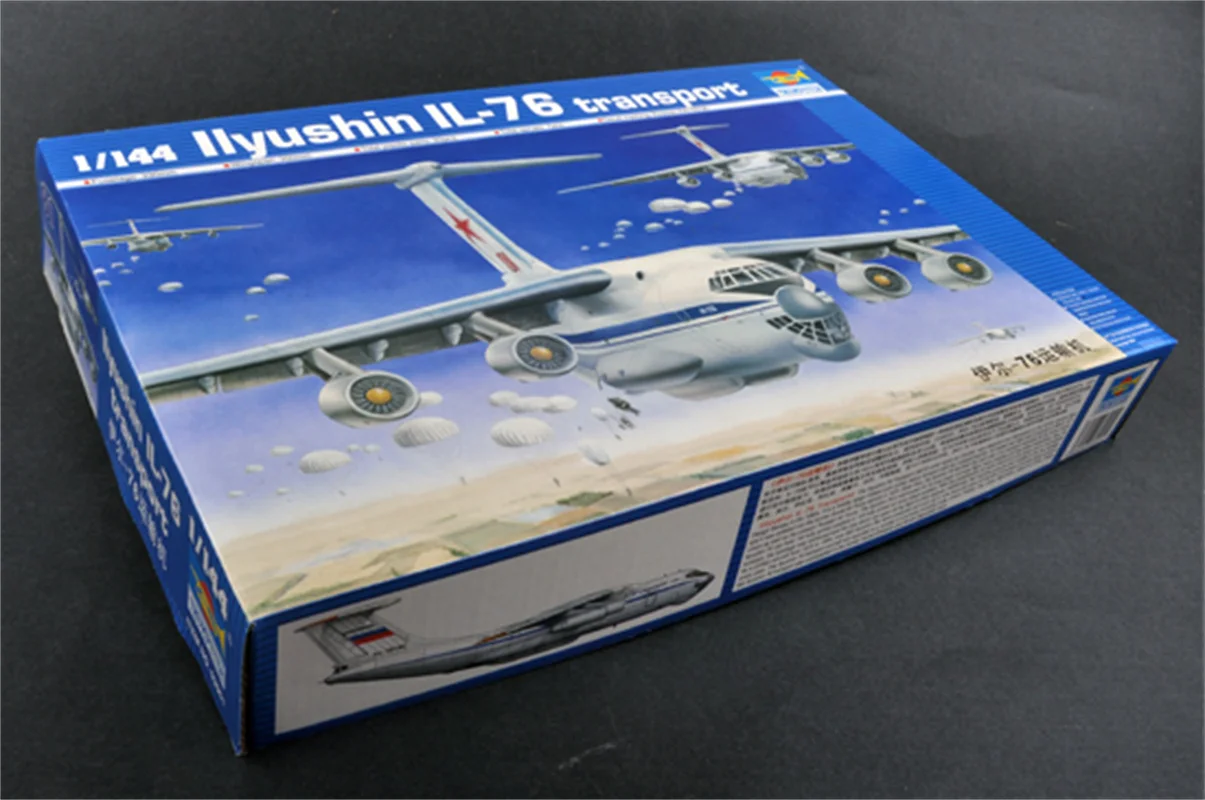 

Trumpeter масштаб 1/144 illyushin IL-76 транспортная пластиковая сборка самолета модель здания # 03901