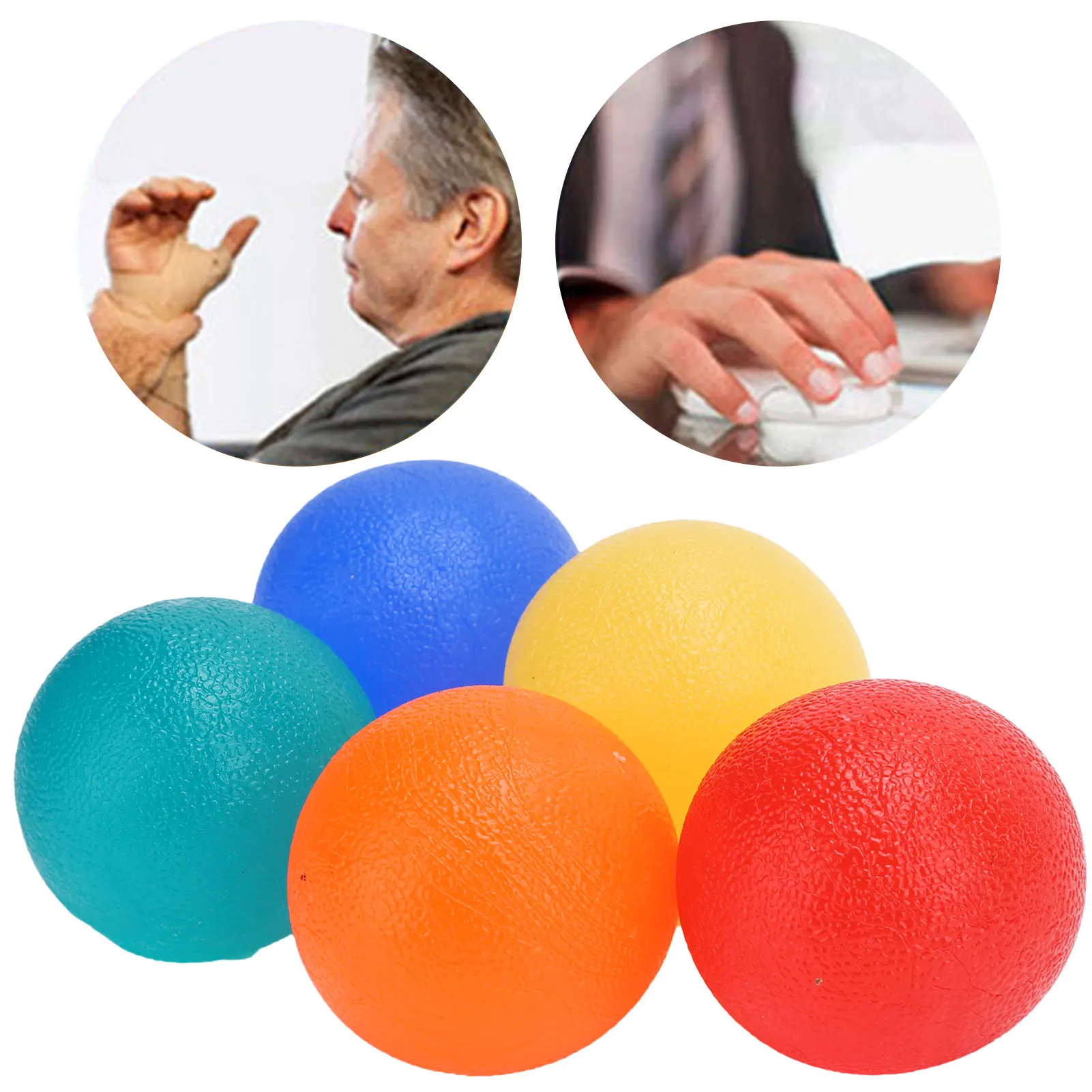

5Pcs Arthritis Pain Relief Ball Round Hand Exercise Balls Arthritis Pain Relief Stress Relief Ball Finger Resistance Ball