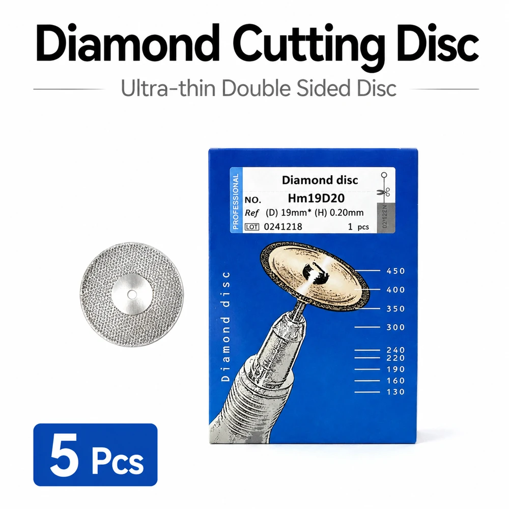 5pcs Diamond Cutting Disc Disk Extra-thin Double Sided 0.25mm Thickness Grit Abrasive Saw Blade for Precision Trimming Polishing