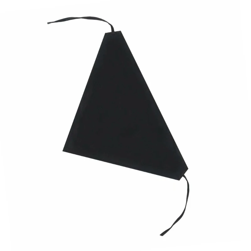 Adjustable Cook Headscarf For Kitchen Staff Breathable Triangular Head Cover With Neck Rope For Hot Pot Restaurant Use