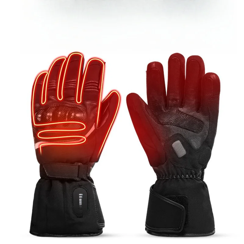 

Autumn and Winter Motorcycle Riding Gloves Outdoor Sports Heating Gloves Lithium Battery Heating Warm Gloves