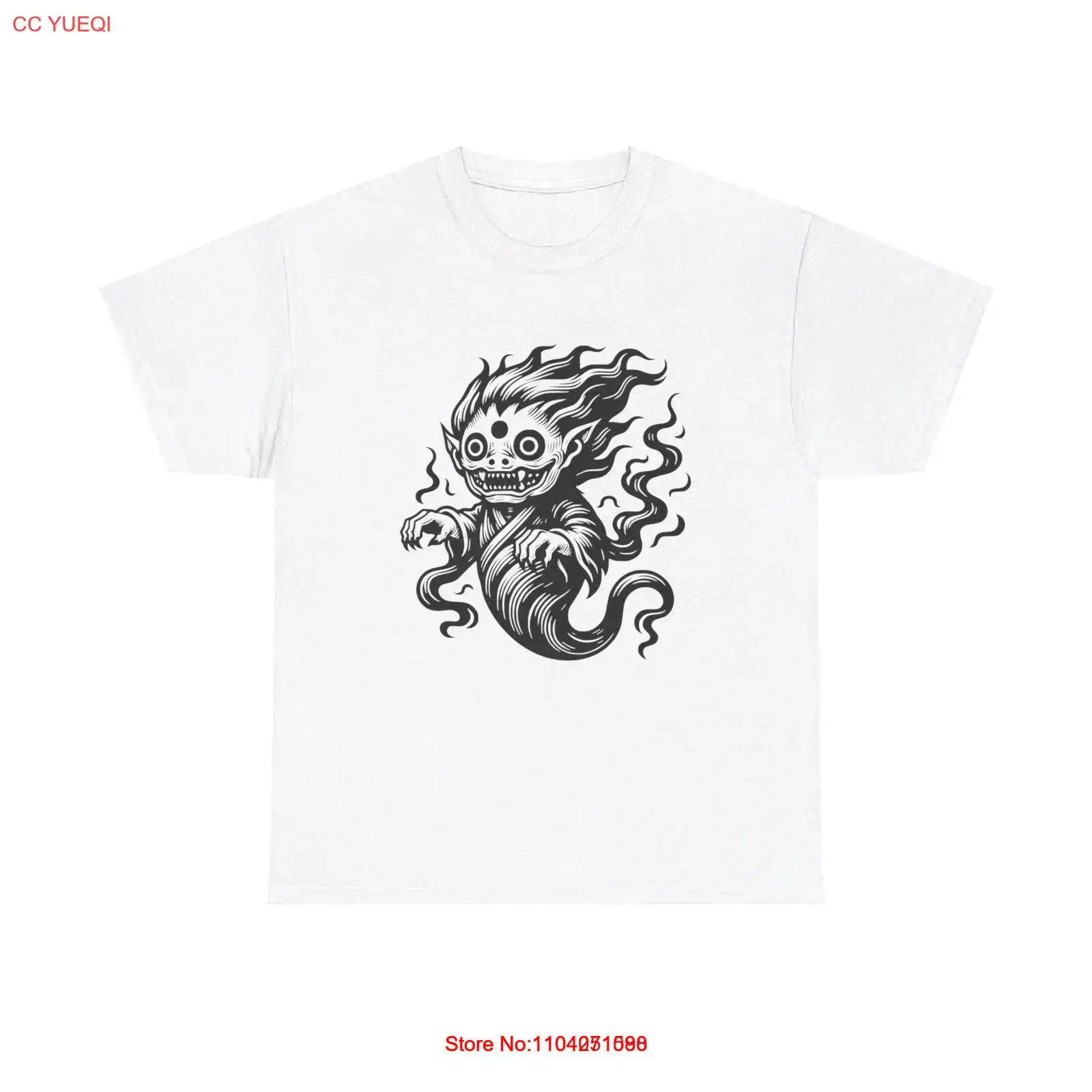 Yokai Ghost T-Shirt - creepy scary esoteric japanese mythical monster spirit art