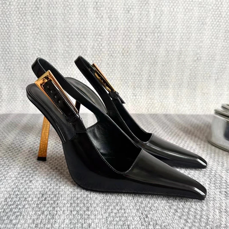 2025 New Women's High Heels Stiletto Patent Leather Fashion Shoes