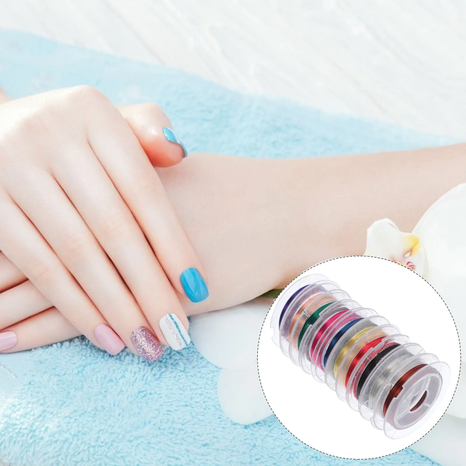 

copper wire nail copper wire nail art copper jewelry copper wire manicure copper wire