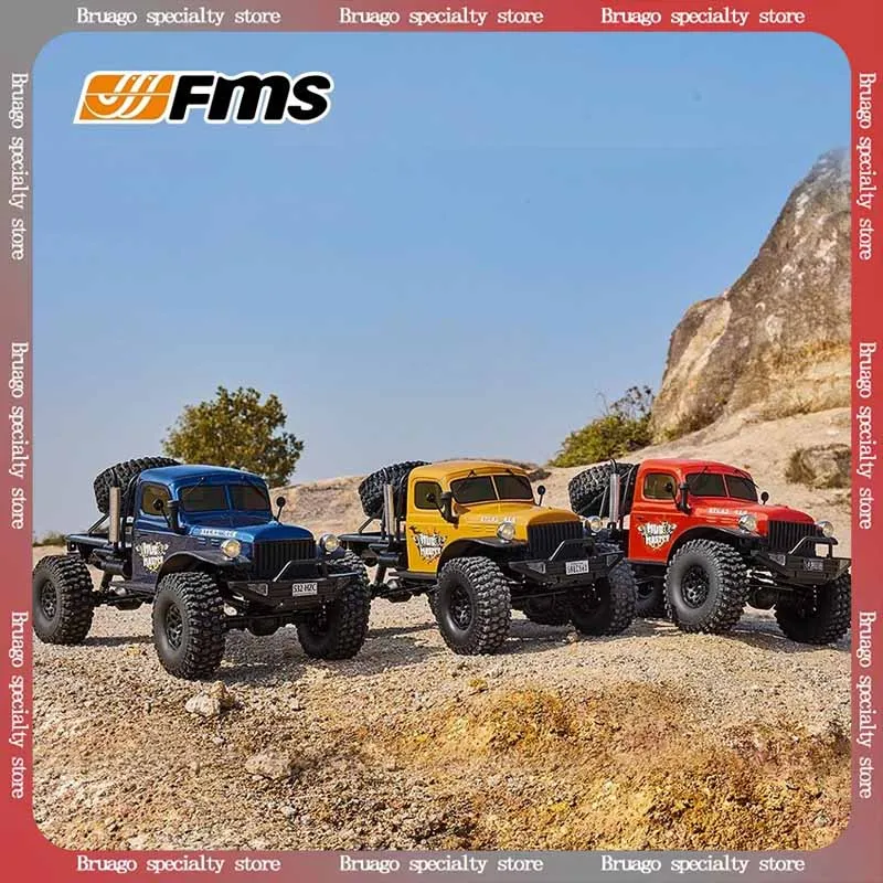 

FMS 1:10 Bullfighter RC Climbing Car Large Scale Electric Four-Wheel Drive Remote Control Car Model Realistic Vehicle Toy