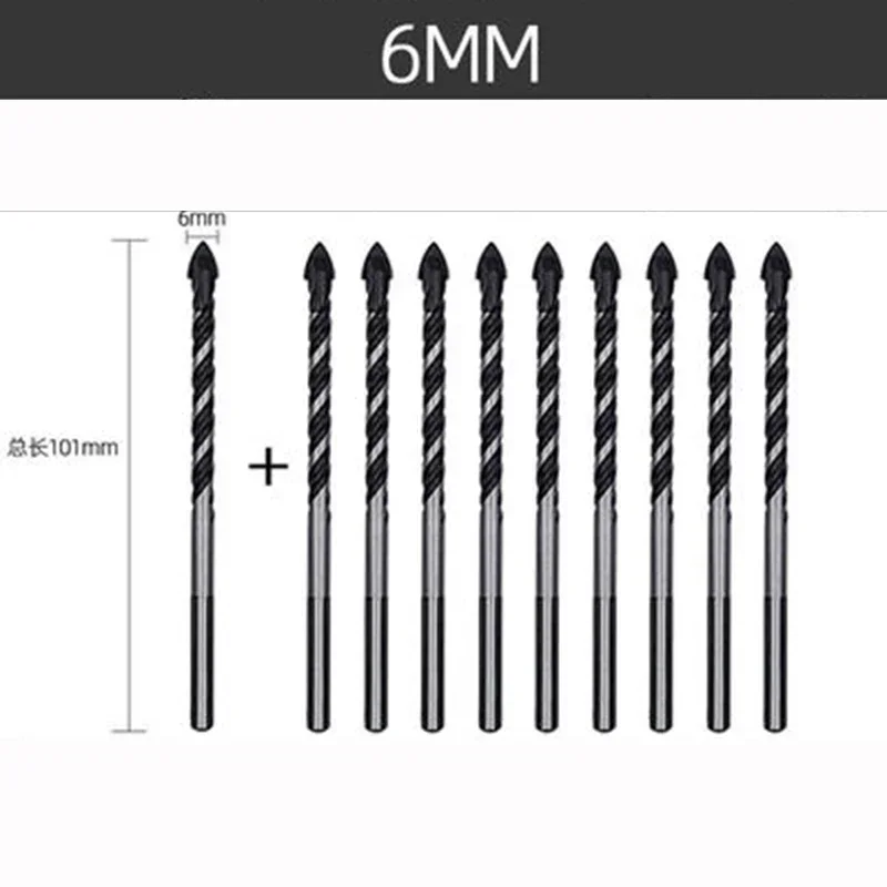 6 มม.8 มม.10 มม.สามเหลี่ยมเซรามิคเจาะบิตอเนกประสงค์เจาะคอนกรีตแก้วสําหรับกระเบื้องหินอ่อน Pawer เครื่องมือ DB02057