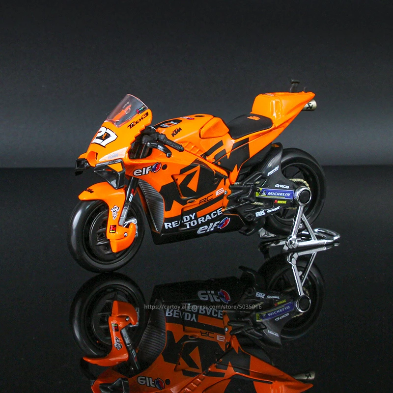 Maisto 1:18 Tech3 KTM Factory Racing 9# Petrucci 27# Lecuona Factory Licensed Simulation Alloy Motorcycle Model Toy Collection