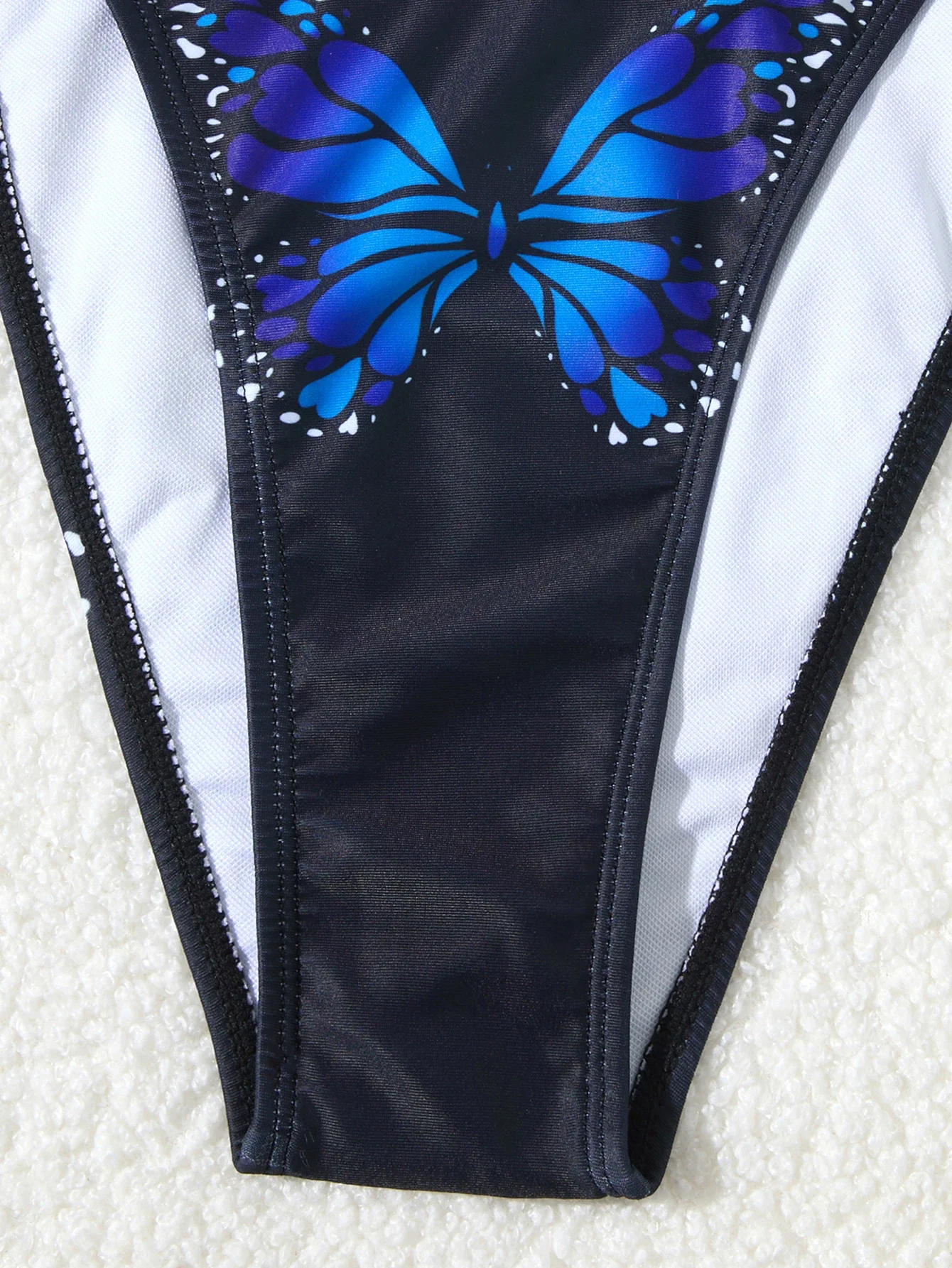 Sexy Micro String Bikinis Sets Two Piece Swimsuit Butterfly Swimwear Female Black Blue Thong Biquini Beach Wear Bathing Suit