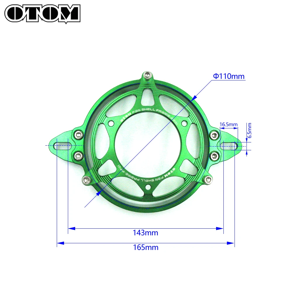 OTOM Motorcycle Fan Bracket Shell Frame CNC Machining Cover For HONDA KTM KAWASAKI SUZUKI YAMAHA Universal Motorbike Accessories