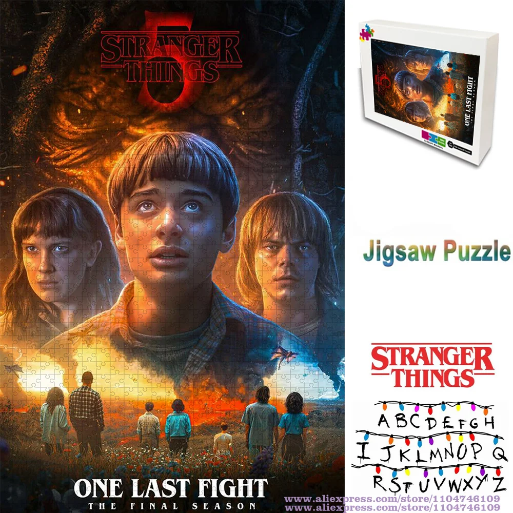 

Пазлы-головоломки «Очень странные дела» 108/200/300/500/1000/1500 элементов, развивающие интеллект, для детей и взрослых, забавные пазлы для украшения дома