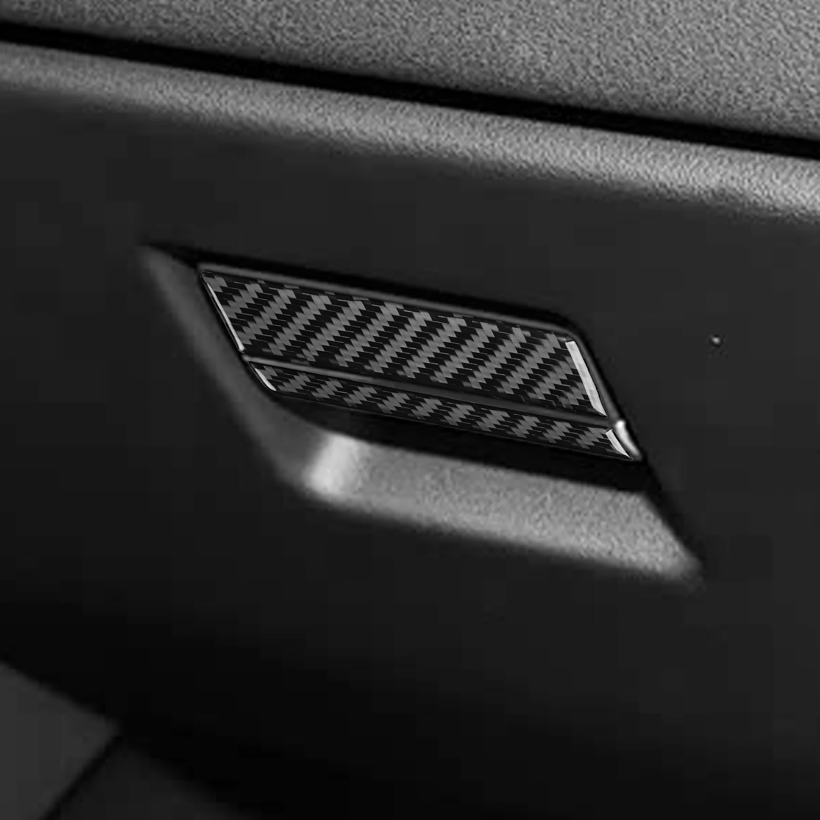 Autocollants en fibre de carbone véritable pour Land Rover Range Rover Evoque 2012-2018, panneau de commande de rangement du copilote, accessoires de voiture décoratifs