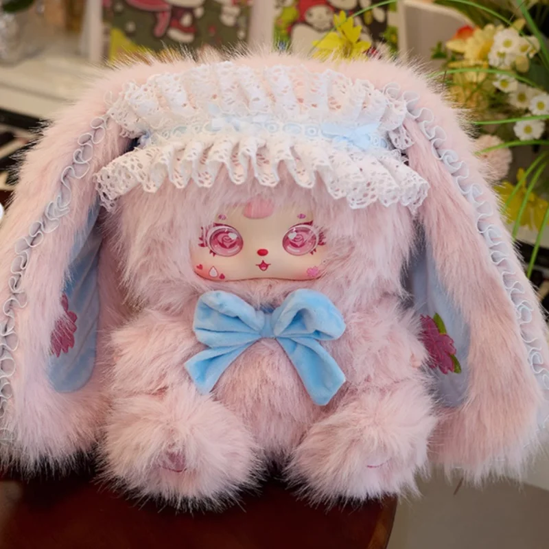 Echte Samuel Bunny Elf 680% serie Blind Box schattige grote pluche pop slaap metgezel slaapkamer decoratie ornament meisjes kindercadeau