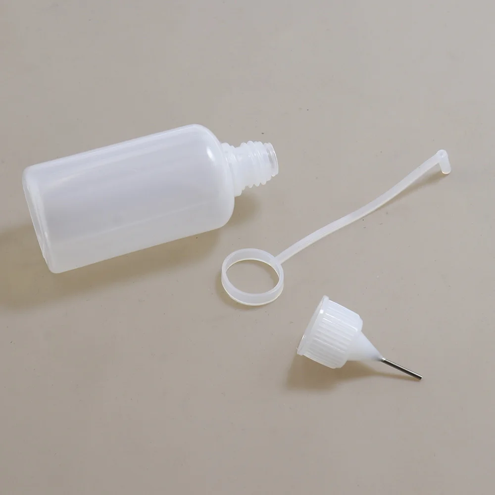 Botella de pegamento con punta de aguja, herramienta de bricolaje, aplicador de aguja de precisión, cuentagotas exprimibles, 5ml, 10mL, 15ml, 100ml,