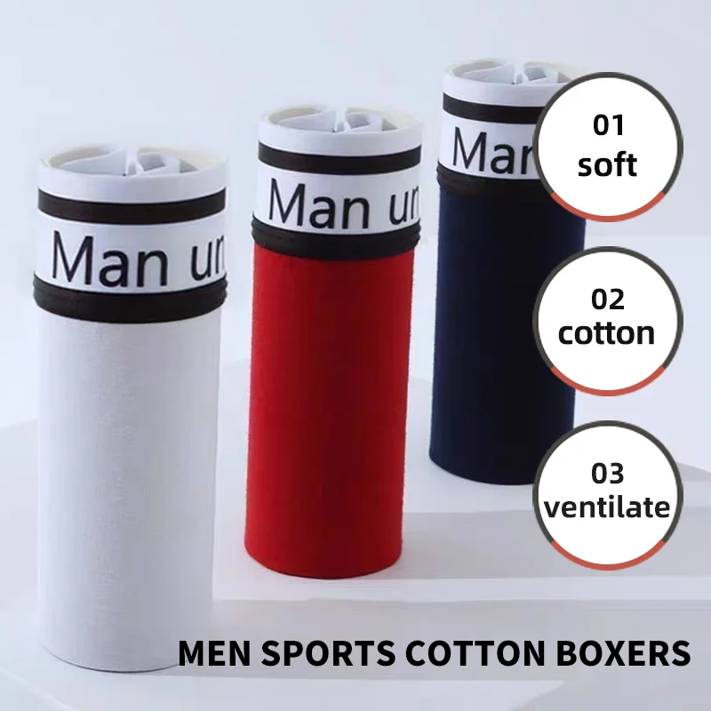 Men Sports Boxers Shorts Underpants Underwear Black White Gray M L XL Breathable Fashion Fitness Sports Fitness