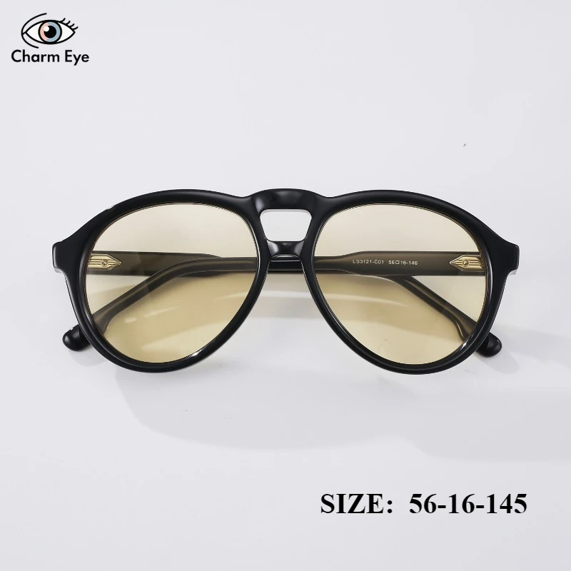 

Новые модные женские круглые солнцезащитные очки в большой оправе, высококачественные ацетатные ретро-модные мужские солнцезащитные очки для спорта на открытом воздухе, рыбалки