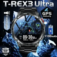 2026 nuevo T-Rex3 Ultra 1100mAh batería de súper capacidad hombres adultos reloj inteligente 1,7 ""pantalla grande llamada 5ATM relojes deportivos impermeables