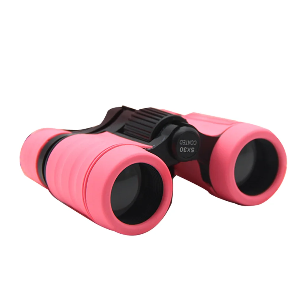 Kids Telescope Focusing Toy Children Non-slip for Bird Watching Pink