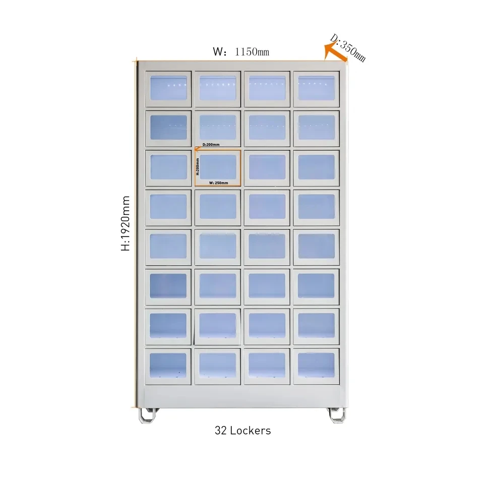 Fruit Egg Gift Shoes Smart Locker Boxes Vending Machine with SDK Function Metal Plate 300-420pcs Capacity