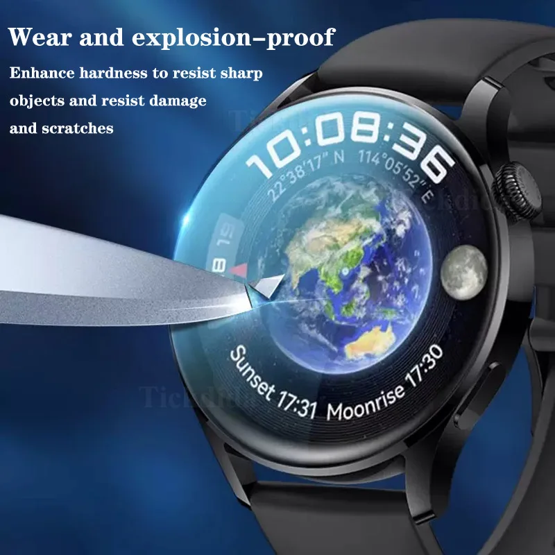 3D Protector Film for Huawei Watch 4/4 Pro Watch 3 Pro Full Screen Soft Film for Huawei Watch GT 3 2 46mm Not Tempered Glass