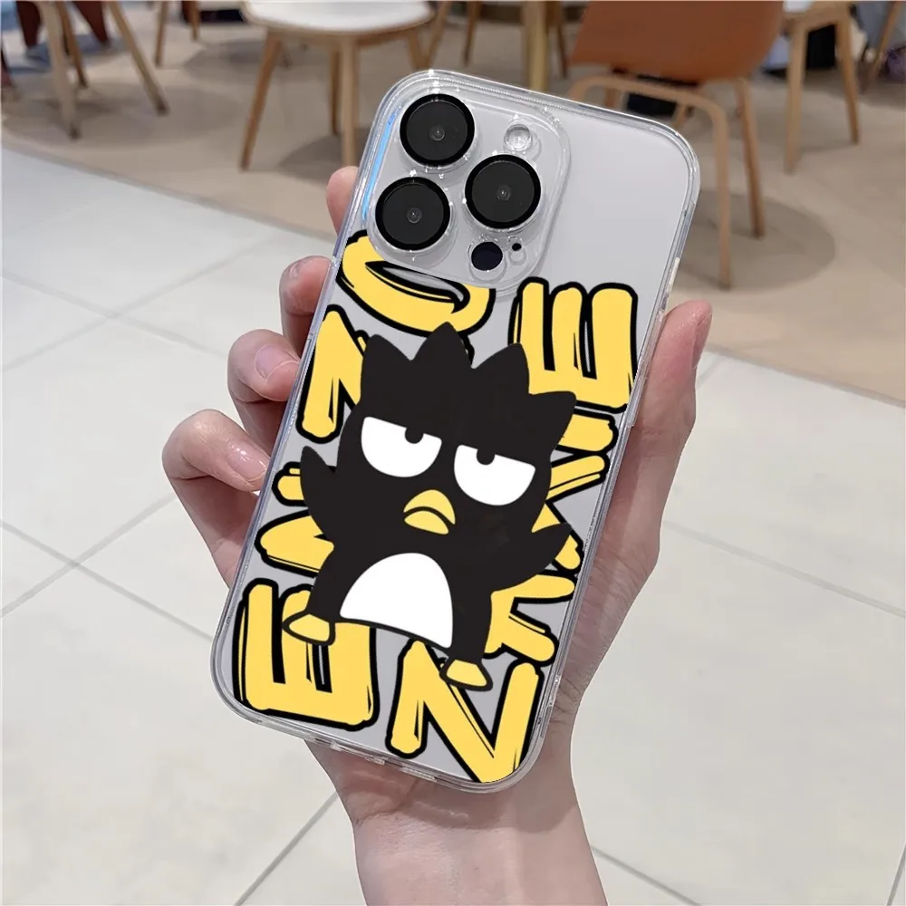 MINISO Badtz-maru Phone Case For iPhone 15 13 14 12 11 Pro MAX XR X SE XS iPhone13 14 Mini