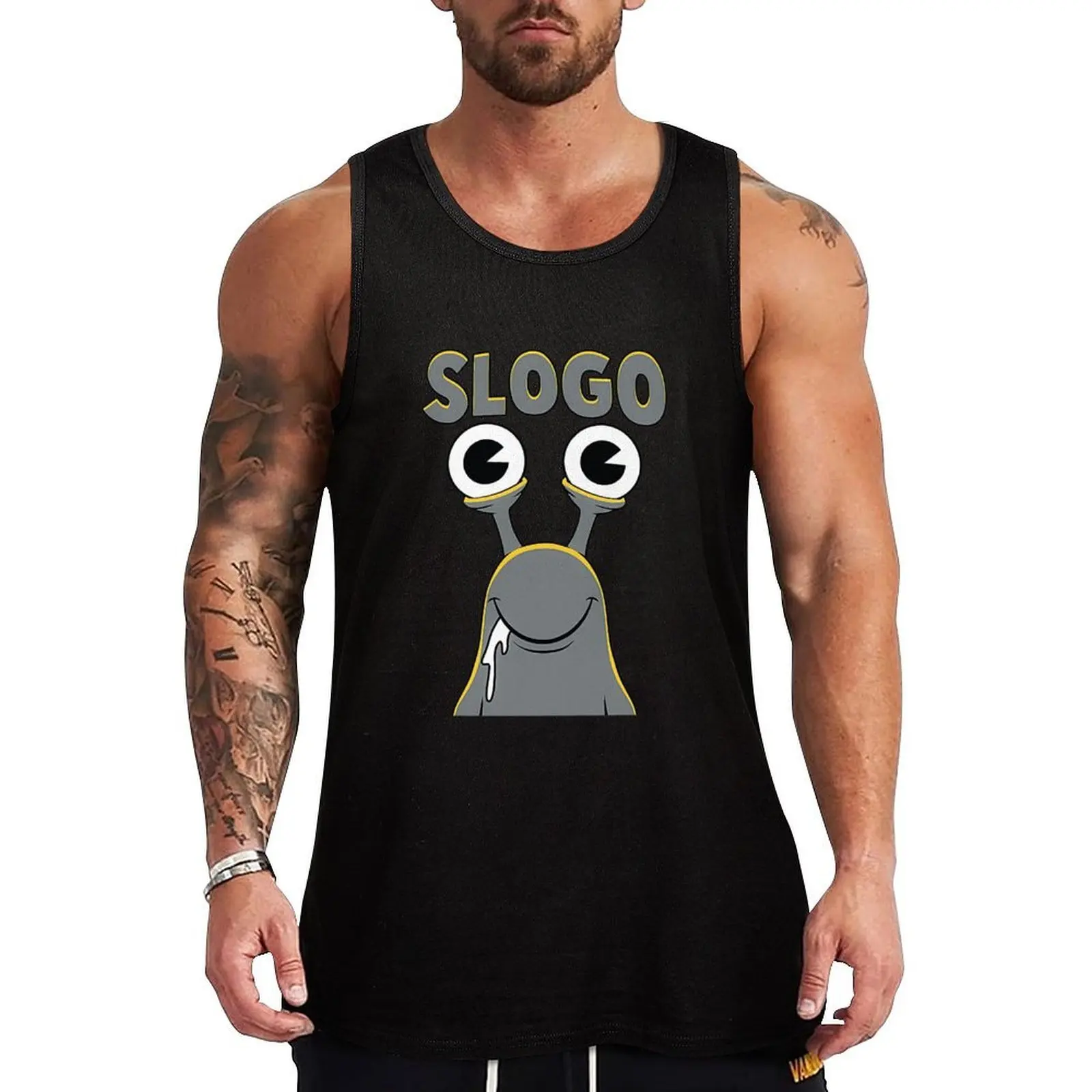 Slogo merch Tank Top Thin Cool Tank Top Summer Breathable Sleeveless Shirt