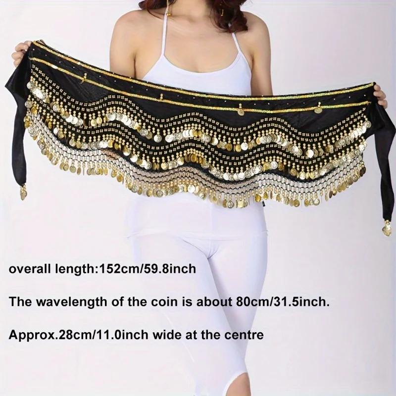 Lady's Waist chain、Belly Dance Hip Scarf、body chain、Belts' chains、Decorative belt、Dance belt、Fringe Waist Chain view 2