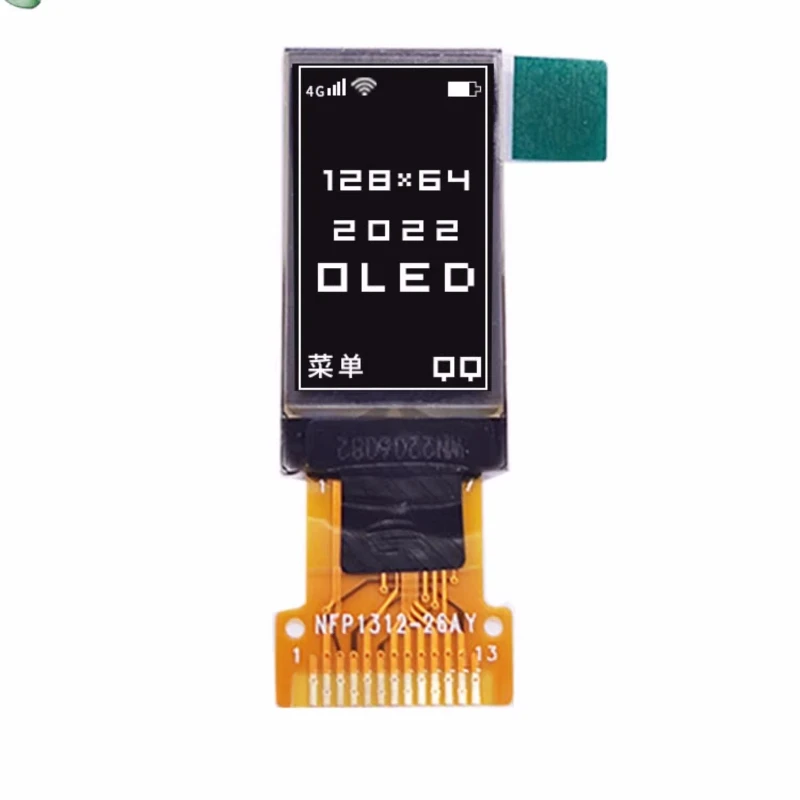 0.77-inch OLED display screen resolution 128 * 64 drive SSD1312 welding 13PIN interface SPI