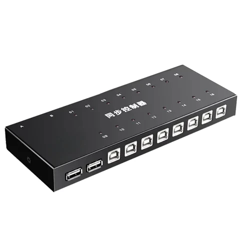 KVM Switch for PC Android Pad DNF Game Control, with cables 16 Port KM Synchronizor, USB keyboard mouse Synchronous Controller