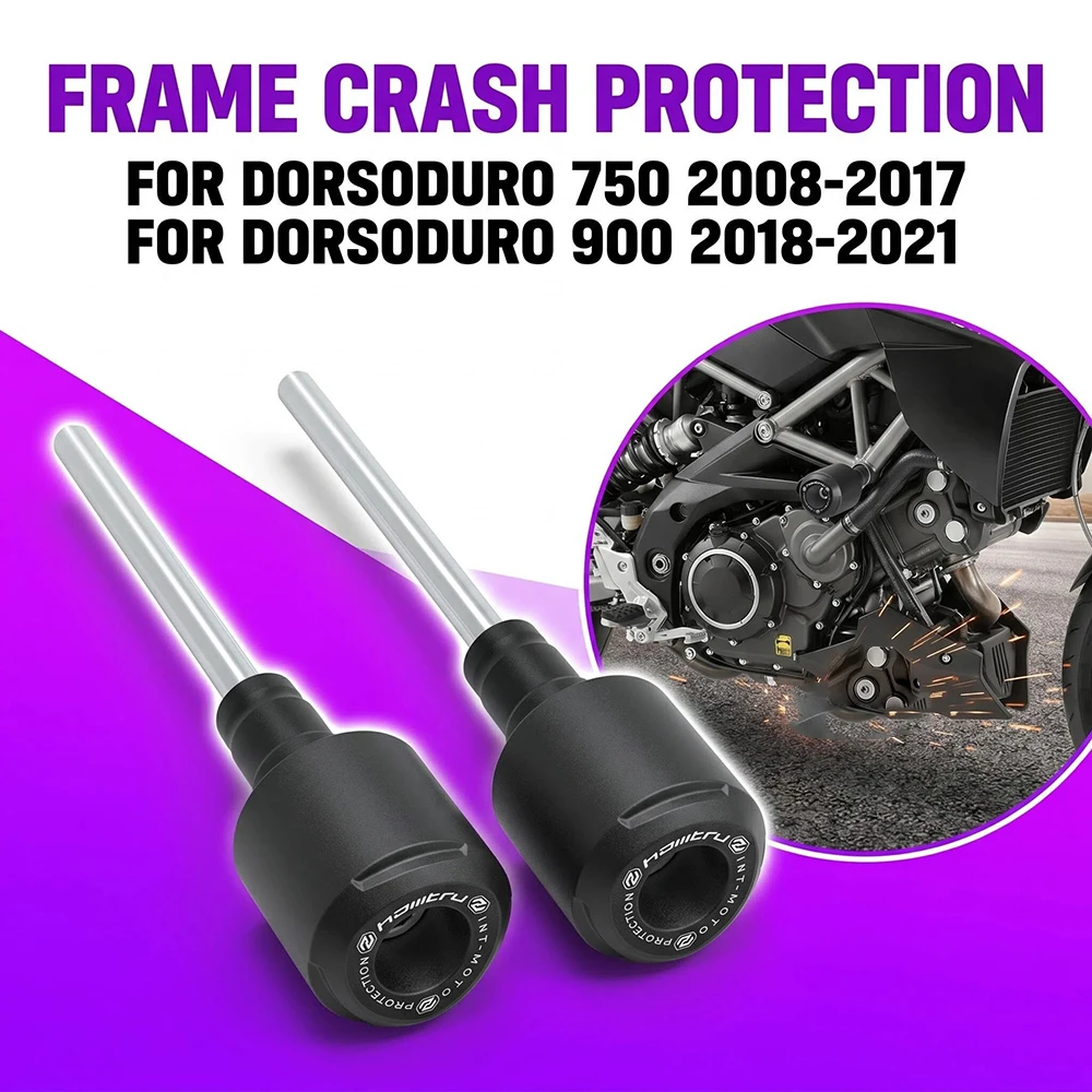 For Aprilia Dorsoduro 750 2008-2017 & 900 2018-2021 Motorcycle Accessories Frame Sliders Crash Protector Falling Protection Pad