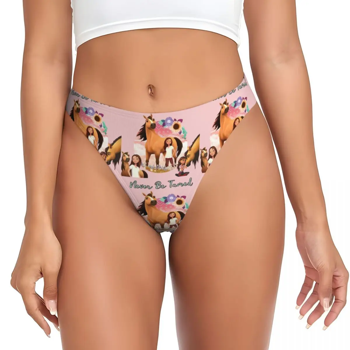 calcinhas-g-string-personalizadas-never-be-tamed-spirit-riding-free-respiraveis-confortaveis-e-elasticas-para-mulheres