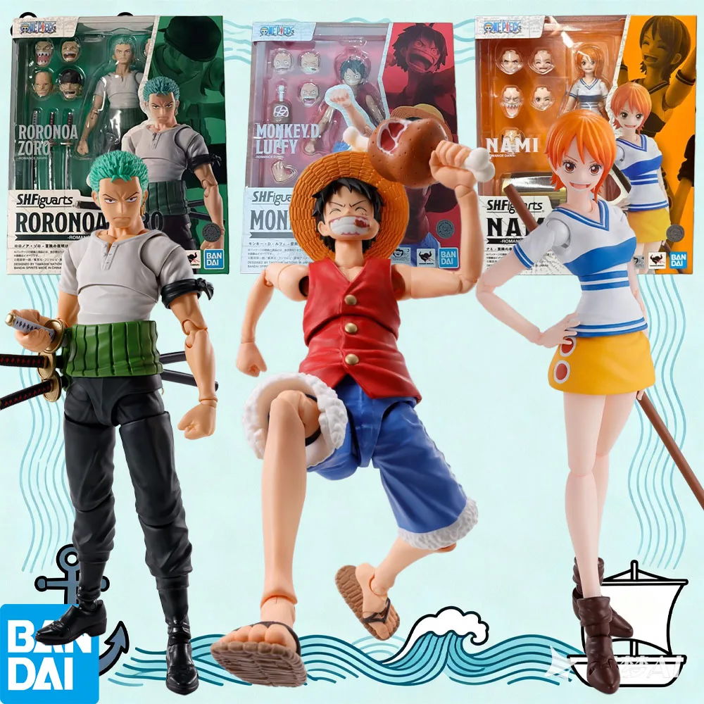 

100% Authentic Bandai S.H.Figuarts One Piece Luffy & Nami - Romance Dawn - Action Figure Collection Model Toy