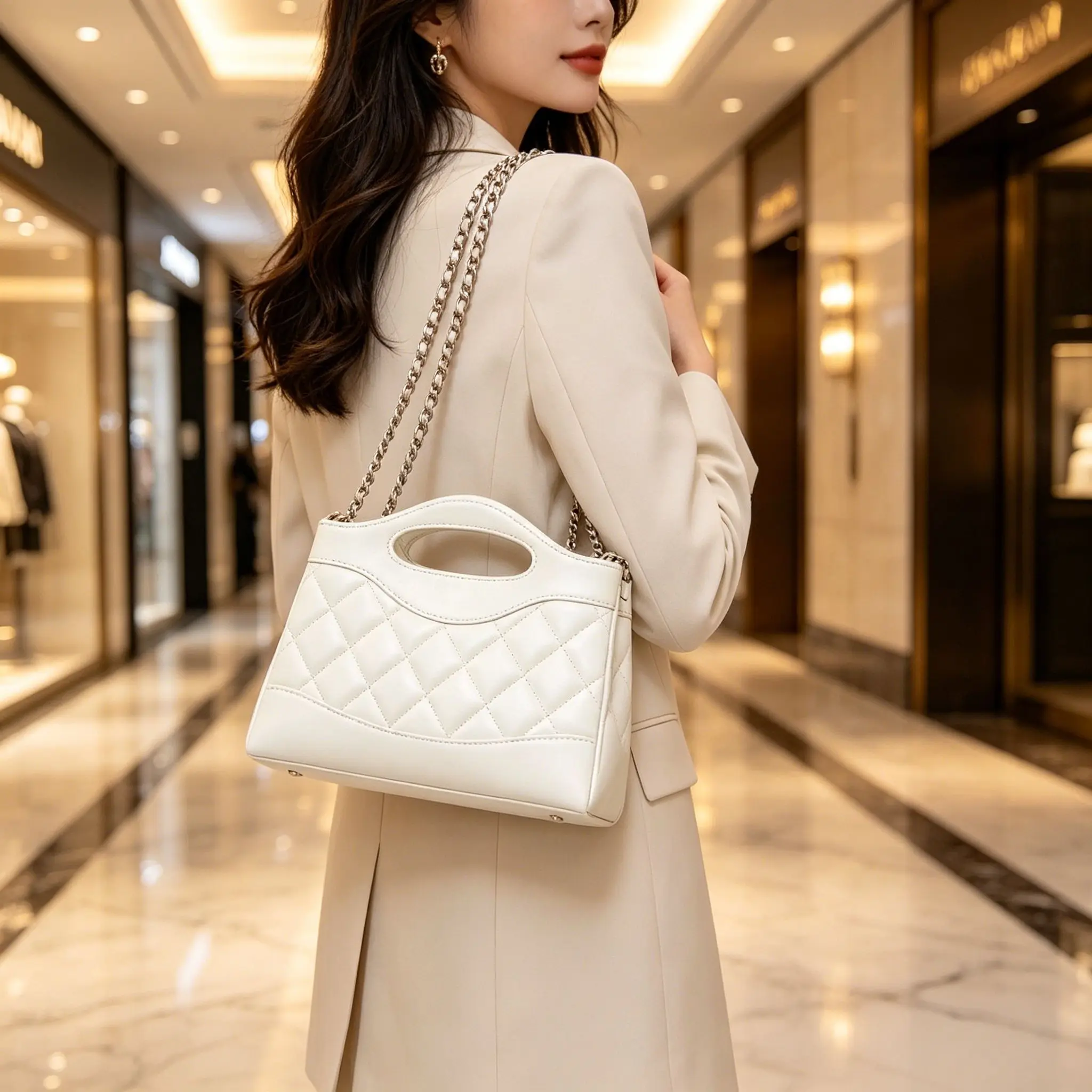 

Elegant Design Retro Women's Bag Luxurious Simple Classic Fashion Commuter Bag