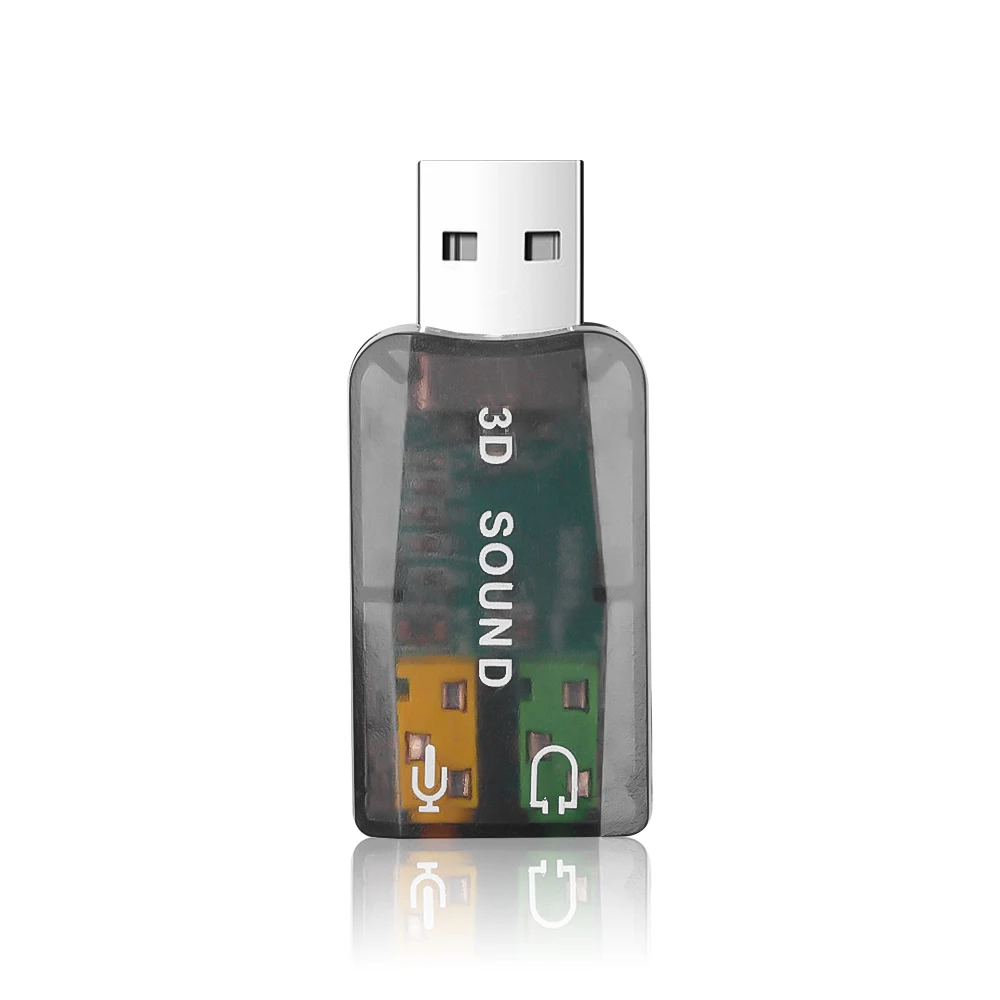 5.1 Niezależna karta dźwiękowa USB z kanałem dźwiękowym Zewnętrzny komputer do wymiany karty dźwiękowej USB PCI w notebooku Interfejs USB na audio