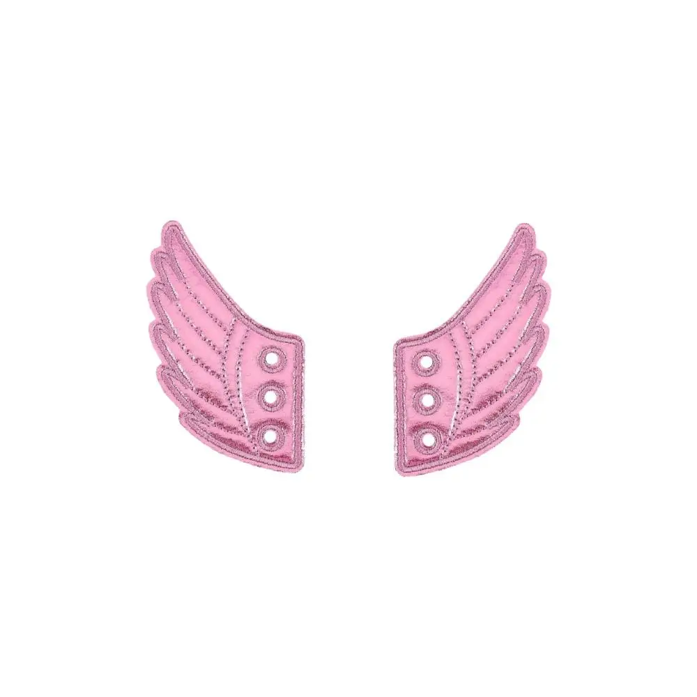 Handmade Fabric Shoe Decoration Wings Shape Multi-color DIY Shoe Charms Detachable Casual Detachable Shoe Accessories