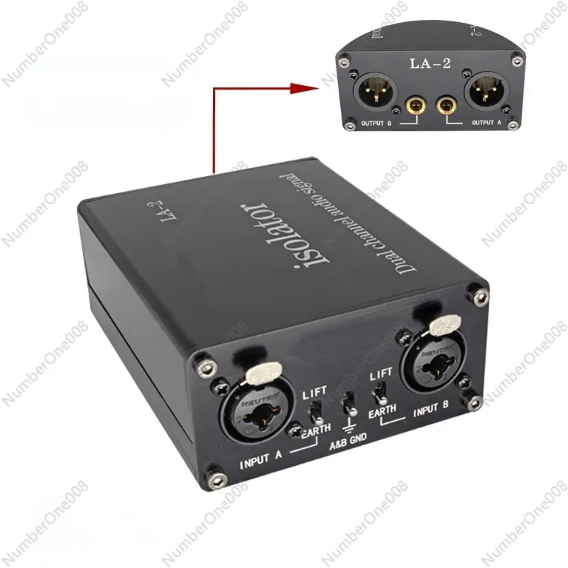 

Audio Signal Isolator 6.35 XLR Head Mixer Audio Current Acoustic Noise Filter Remover