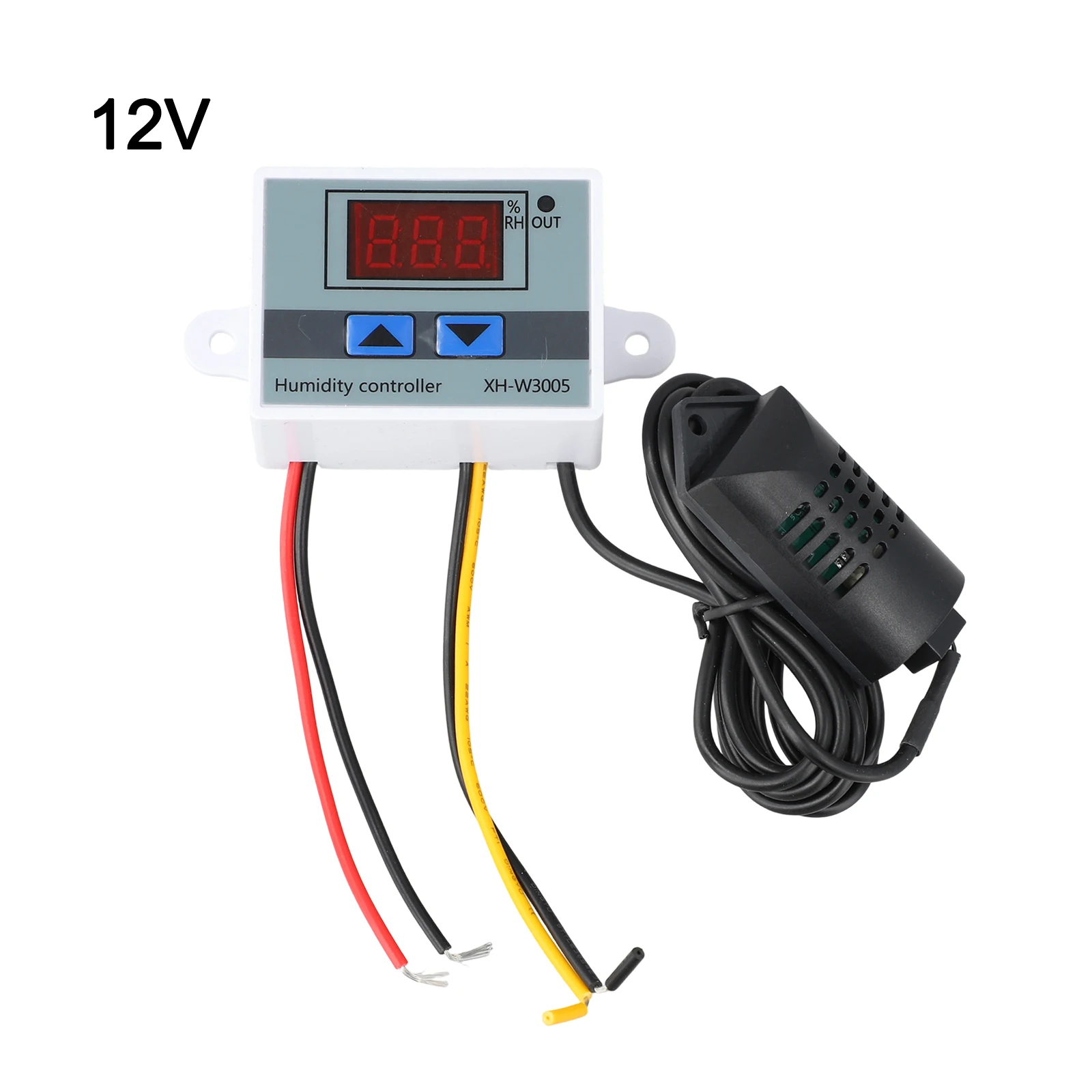 

Digital Humidity Controller for 12V/24V/220V Systems with Hygrometer and Hygrostat for Accurate Humidity Control