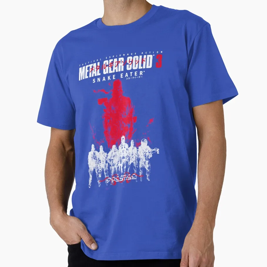 Snake Eater - Bootleg Metal Gear Solid Horror Videogame Gift t shirt for man Scary game Graphic Clothes All size Tops S-6XL