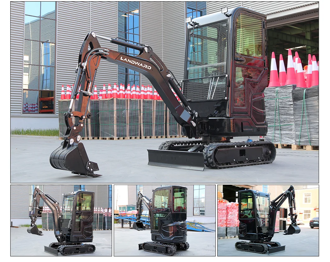 High Efficiency China Mini Crawler Excavator 1300kg Cheap Mini Excavator Sale Multifunctional Small Digger With Cabin Customized