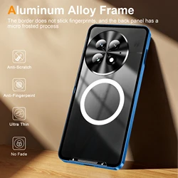 New Streamer Frosted Metal Frame Shell For OnePlus 12 13 Aerospace Aluminum Alloy Frame Translucent Frosted Magnetic Cover Coque