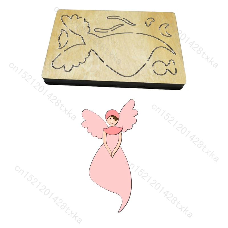 

Деревянный штамп «Ангел» для скрапбукинга, вырубные штампы, несколько размеров, новый, C2642