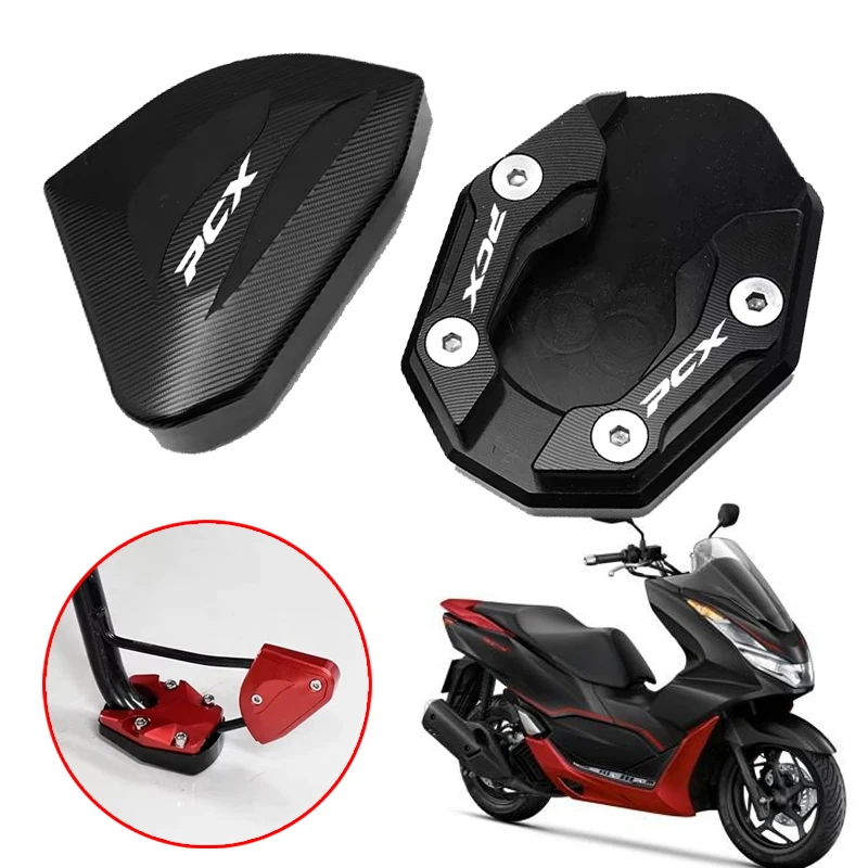 

Fit For Honda PCX125 160 150 PCX160 PCX150 PCX125 Motorcycle Extension Plate Kickstand Foot Enlarger Accessories Foot Side Stand