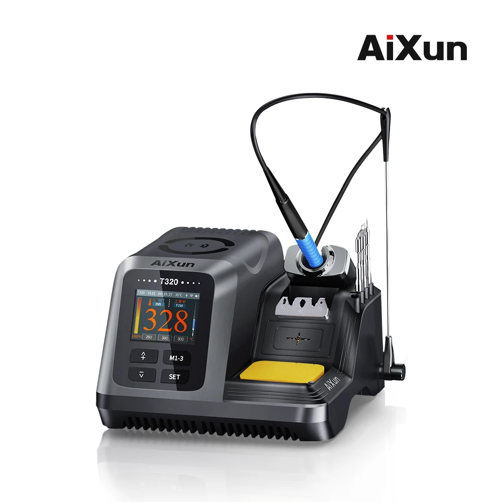 AIXUN T320 200 Вт интеллектуальная прецизионная паяльная станция «все в одном» с ручкой T210/T245 для инструментов для ремонта сварки мобильных телефонов